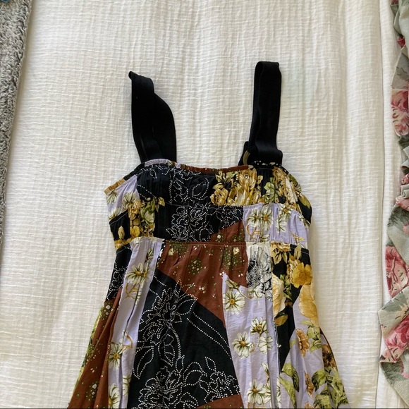 Maeve (Anthropologie) Slip Maxi Dress (brown/black) - Picture 3 of 3